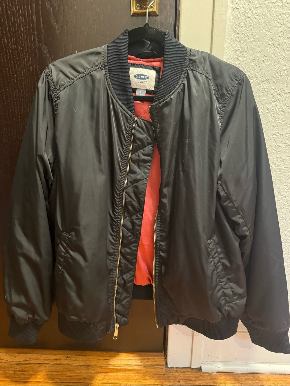 Old Navy Women’s Black Bomber Jacket - Black